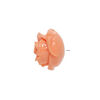 Bead, resin, light salmon pink, 19x19mm half-drilled rose. Sold per pkg of 2. image number 1