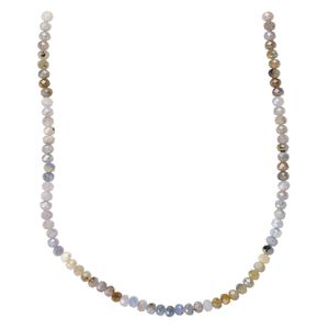 Multi-sapphire 1pkg1, hand-cut faceted rondelle bead 12 inch 5x4mm