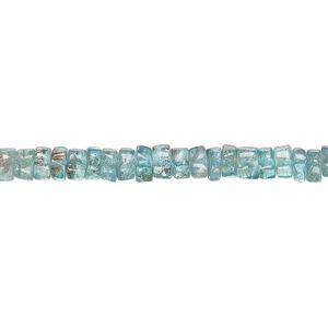 Apatite 1pkg1, hand-cut heishi bead natural 13 inch 4x1mm-5x3mm