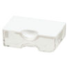 Organizer, Tiny Containers™, Bead Storage Solutions™, plastic, clear and opaque off-white, 2 x 1-1/8 x 3/4 inches. Sold per 13-piece set. image number 1