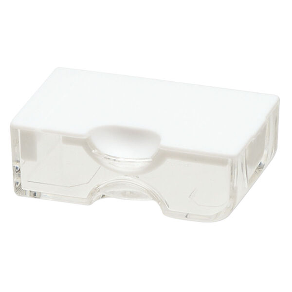 Organizer, Tiny Containers™, Bead Storage Solutions™, plastic, clear and opaque off-white, 2 x 1-1/8 x 3/4 inches. Sold per 13-piece set. image number 1