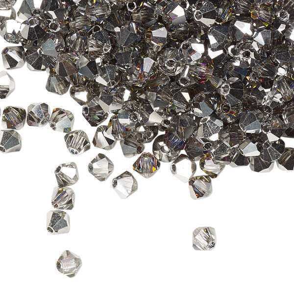 Bead 48pk crystal volcano, Preciosa Czech crystal 4mm bicone image number 0