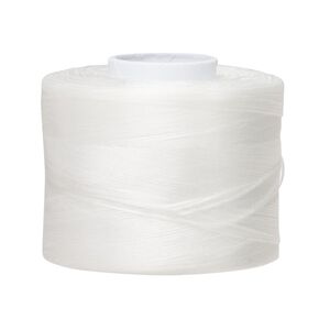 Thread, Nymo®, nylon, white, size B. Sold per 300-yard spool.