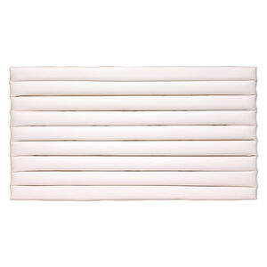 Display insert, ring, leatherette, white, 14-1/2 x 7-1/2 x 3/4 inches with 8 rows. Sold individually.