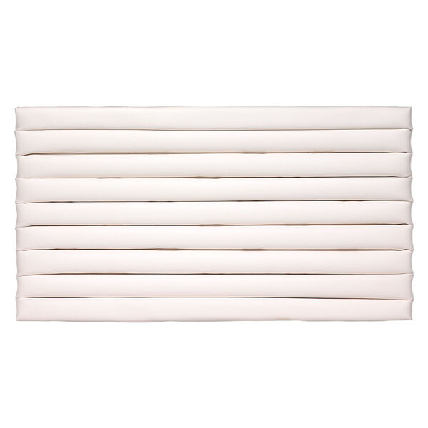 Display insert, ring, leatherette, white, 14-1/2 x 7-1/2 x 3/4 inches with 8 rows. Sold individually. image number 0