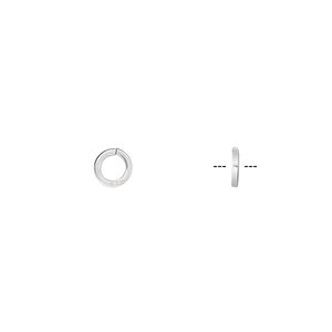 Jump ring, sterling silver, 5mm round square wire, 3.3mm diameter, 20 gauge. Sold per pkg of 20.