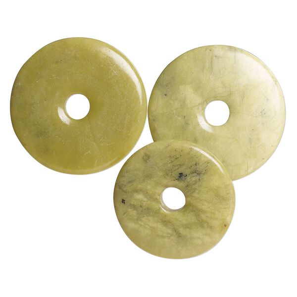 Olive new "jade" 1pkg3, donut focal natural mix 40-45mm image number 0