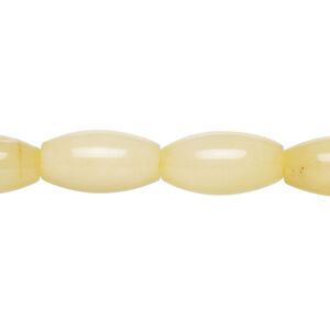 Malaysia "jade" 1pkg1, oval bead, 15 inch 16x8mm pale yellow-orange