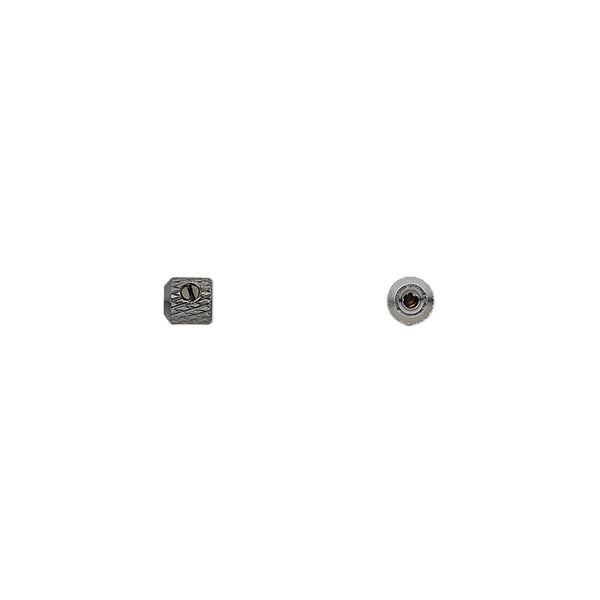 Crimp, Screw-Tite Crimps™, gunmetal-plated copper, 3.5mm barrel, for wire up to 0.024 inches. Sold per pkg of 12. image number 0