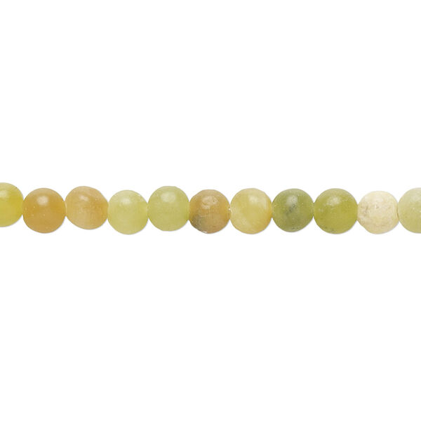 Bead, antiqued new "jade" (serpentine) (dyed), 4-5mm round, C grade, Mohs hardness 2-1/2 to 6. Sold per 15-inch strand. image number 0