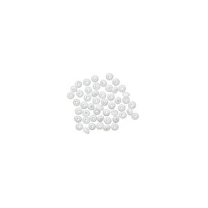 Mini Bead Huggers&trade;, silicone, white, 1.5x0.5mm rondelle. Sold per pkg of 50.