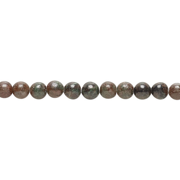 Bead, Kashgar garnet (natural), 4mm round, B grade, Mohs hardness 7 to 7-1/2. Sold per 15-1/2" to 16" strand. image number 0