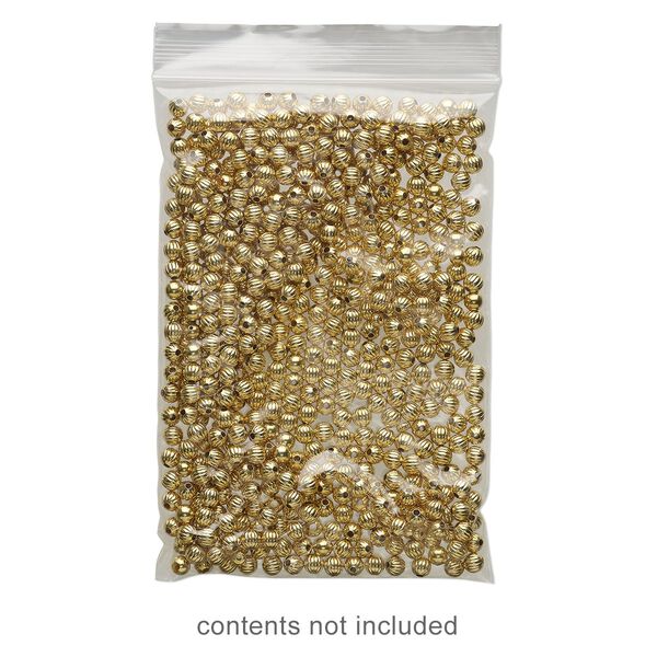 Bag, Tite-Lip™, anti-tarnish plastic, transparent clear, 4x6-inch top zip. Sold per pkg of 1,000. image number 0