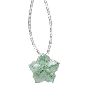 Green aventurine 1pkg1, hand-cut top-drilled 2-sided carved flower bead natural 16x16mm