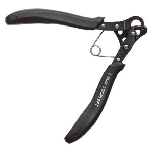Pliers 1pkg1, Bead Smith&reg; 1-Step Looper&reg; Lefty, steel and rubber, black, creates 1.5mm loop (inside diameter), 5 inches.