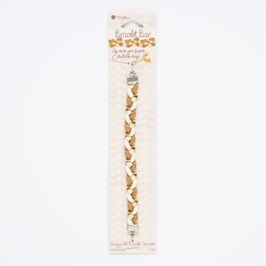 Bracelet component, vinyl and silver-finished steel, 10mm braided, 6 inches. Sold individually.