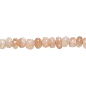 Sunstone 1pkg1, hand-cut rondelle bead natural 13 inch 5x3mm-6x5mm