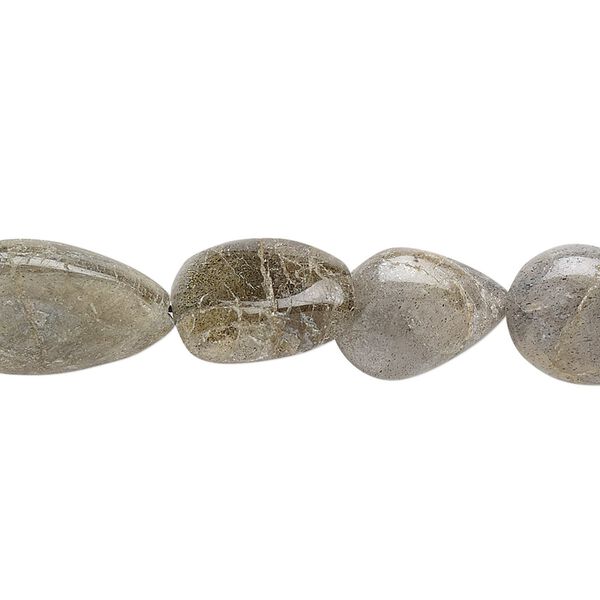 Labradorite 1pkg1, hand-cut flat teardrop bead 13 inch 12x9mm-19x12mm image number 0