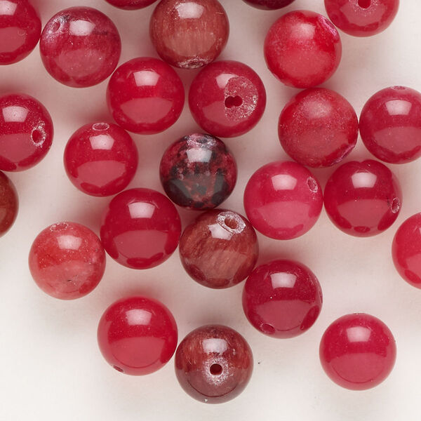 Quartz 1pkg1, round bead C grade, 2 oz mix 8-9mm image number 0