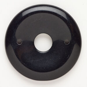 Black obsidian 1pkg1, round focal natural, 44mm