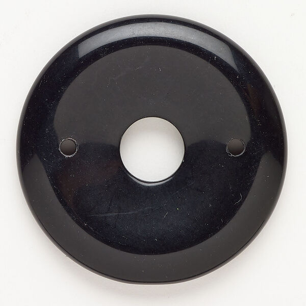 Black obsidian 1pkg1, round focal natural, 44mm image number 0