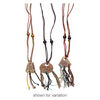 Necklace mix, ceramic / wood / bone (dyed) / cotton cord, multicolored, 28x28mm-50x38mm multi-shape, 18 inches.  Sold per pkg of 3. image number 2