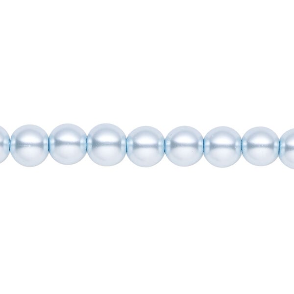 Pearl 1pk light blue, Celestial Crystal&reg; 6mm round 15.5-16 inch image number 0