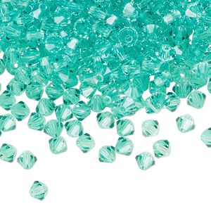 Bead 144pk Caribbean Sea, Preciosa Czech crystal 4mm bicone
