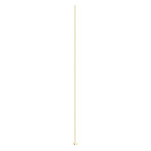Head pin, 14Kt gold-filled, 3 inches with cup, 24 gauge. Sold per pkg of 4.
