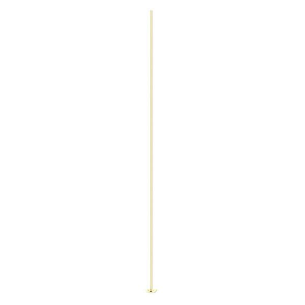 Head pin, 14Kt gold-filled, 3 inches with cup, 24 gauge. Sold per pkg of 4. image number 0