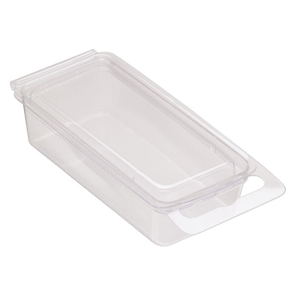 Box, plastic, clear, 4-1/4 x 1-3/4 x 1-inch clamshell blister. Sold per pkg of 100. image number 1