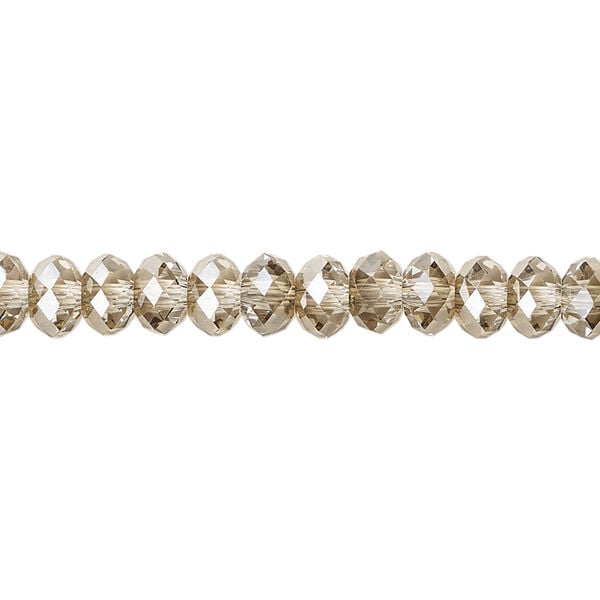 Bead 1pkg120 crystal bronze, Crystal Passions&reg; 6x4mm faceted rondelle 5040 image number 0