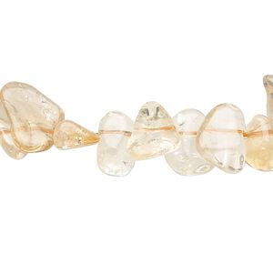 Citrine 1pkg1, Hawaiian chip bead 15 inch 9x8-14x11mm