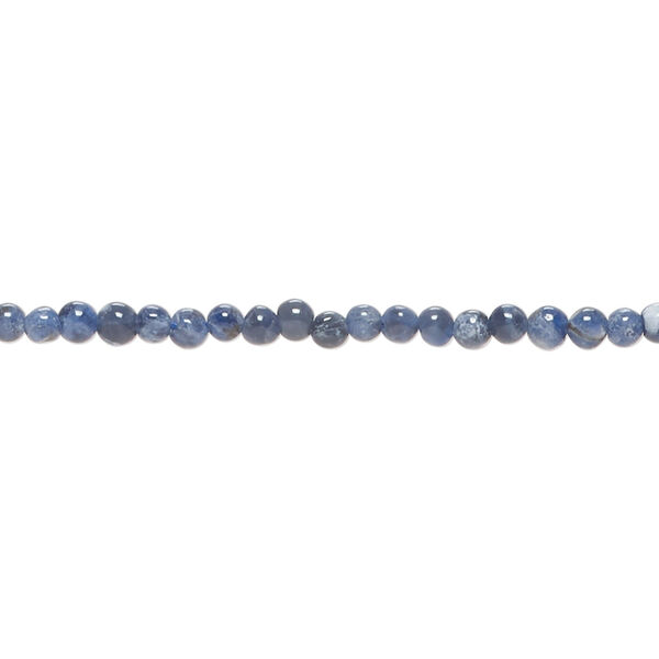 Sodalite 1pkg1, hand-cut uneven round bead natural, 14 inch 2-3mm image number 0