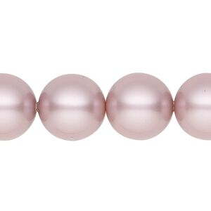 Pearl 10pk powder rose, Crystal Passions® 14mm round 5811