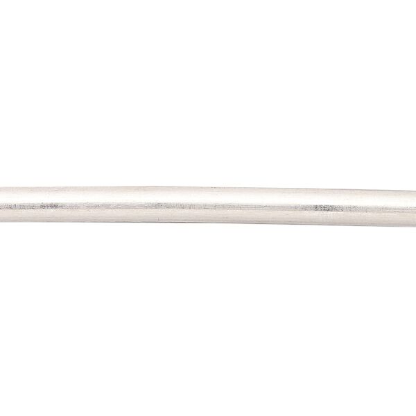 Wire, sterling silver, dead-soft, 4x1mm low-dome, 18 gauge, half-round. Sold per 1-foot pkg. image number 0