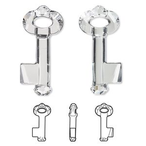 Focal 1pk crystal, Crystal Passions® 50x21mm pendant key 6919