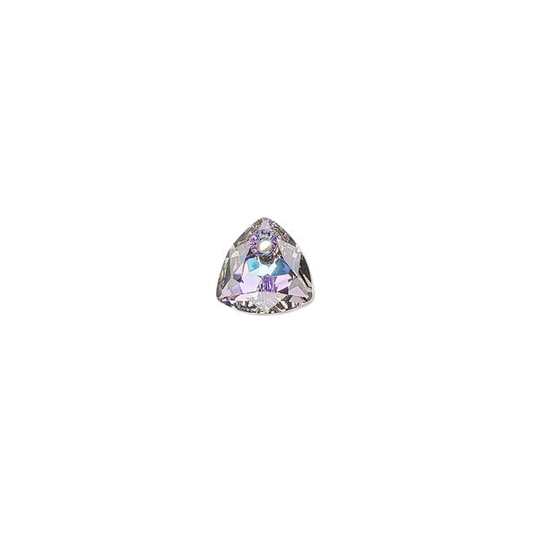 Drop 1pk crystal vitrail light P, Crystal Passions® 8mm pendant trilliant cut 6434 image number 0