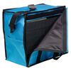 Jewelry tray carrying case, nylon / steel / plastic, turquoise blue / clear / black, 14 x 15-1/2 x 8-1/2 inches. Sold individually. image number 2