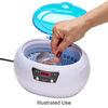 Ultrasonic jewelry cleaner, stainless steel, pkg/1, 8x5-1/2 inches with 6x3-3/4 inch tank. image number 2