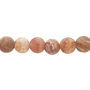 Fire crackle agate 1pkg1, matte round bead 15.5-16 inch 7.5-8mm