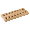 Plier holder, Indian beech tree wood, natural, 8-1/2 x 1 x 3-1/4 inches. Sold individually. image number 1
