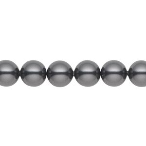 Pearl 50pk black, Crystal Passions® 8mm round 5810