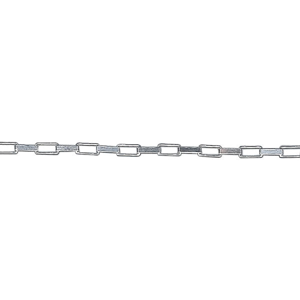 Chain, sterling silver, 1.5mm long box, 18 inches. Sold individually. image number 0