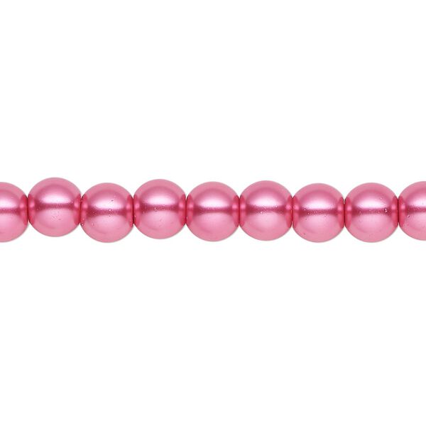 Pearl 2pk pink, Celestial Crystal® 6mm round 15.5-16 inch image number 0