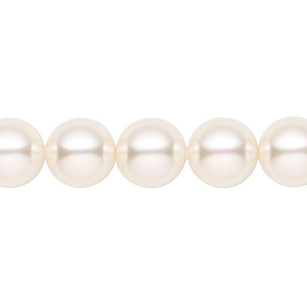 Pearl 25pk cream, Crystal Passions® 10mm round 5810 image number 0