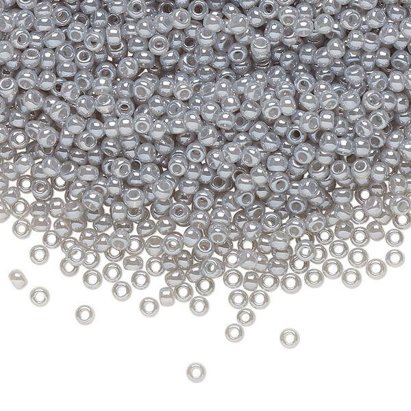 Seed bead, TOHO BEADS®, glass, pkg/50g, #11 round, opaque ceylon smoke (TR-11-150). image number 0