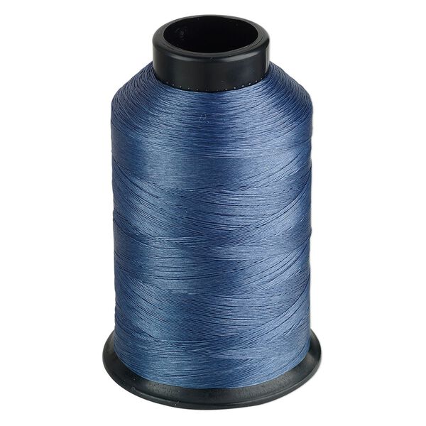Thread, Nymo®, nylon, royal blue, size D. Sold per 3-ounce spool. image number 0