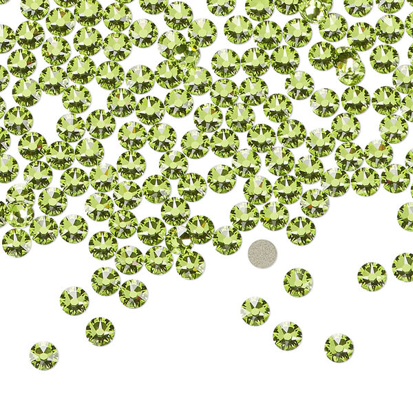 Flat back 1440pk citrus green foil back, Swarovski® 3-3.2mm round SS12 2088 image number 0