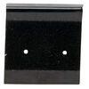 Earring card, flocked plastic, black, 1x1-inch square. Sold per pkg of 100. image number 0